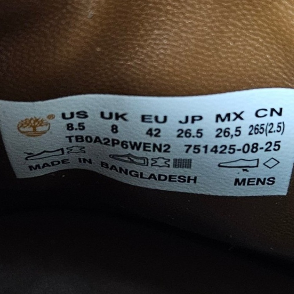 Timberland Premium 6 Inch Boot Waterproof TB0A2P6WEN2 Medium Beige Men Size 8.5 - Picture 8 of 9